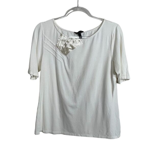 Soma Intimates Shirt Women's Size L Ivory Short‎ Sleeve Soft - Picture 1 of 5